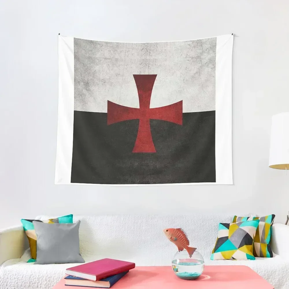 

Templar Flag Tapestry Wall Deco Room Decor Korean Style Bedrooms Decorations Tapestry