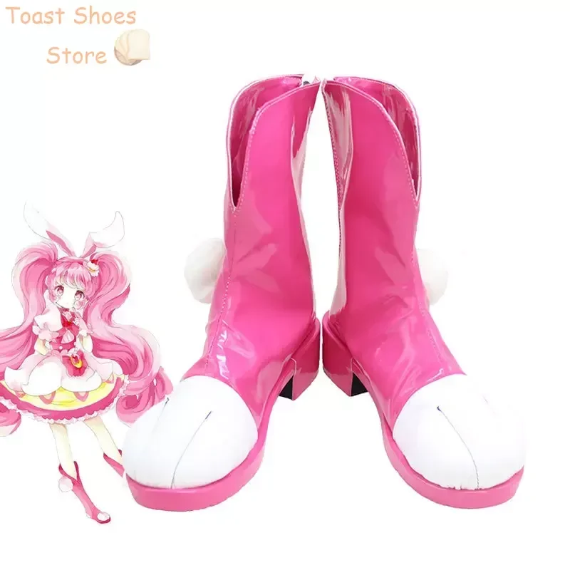 

Игра KiraKira Cure Whip Usami Ichika, обувь для косплея, обувь из искусственной кожи, карнавальные ботинки на Хэллоуин, реквизит для косплея, реквизит для костюма