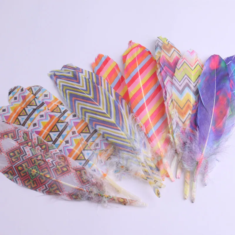 

Various Patterns Golden Gradient Feathers Goose Feathers Diy Clothing Crafts Jewelry Decorative Accessories