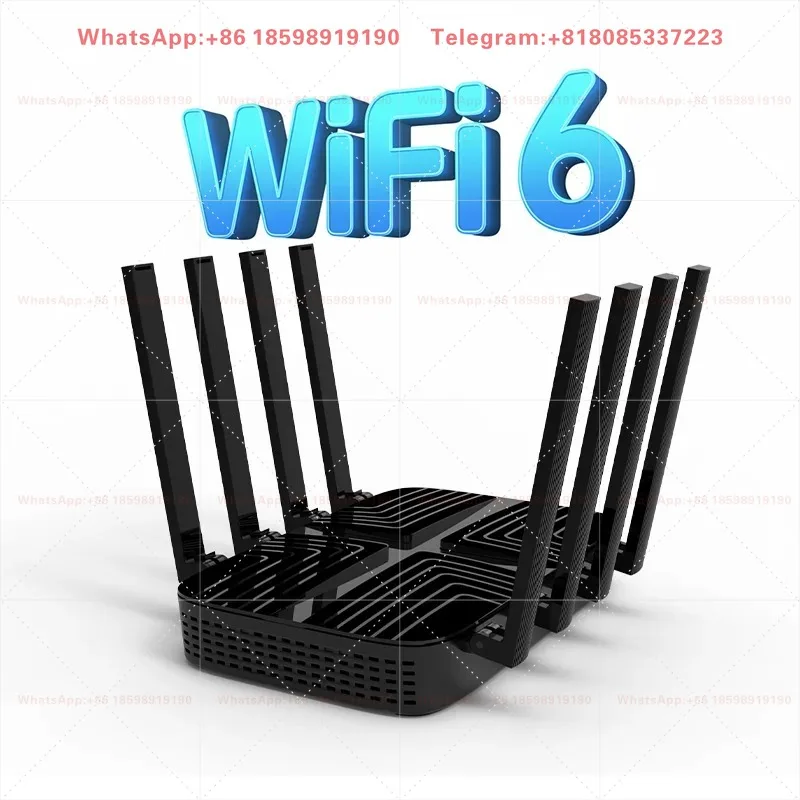 Enterprise Using DDR4 512MB 3000Mpbs MT7981 Gigabit Dualband 2.4G 5.8G Wireless Wifi 6 Home Routers