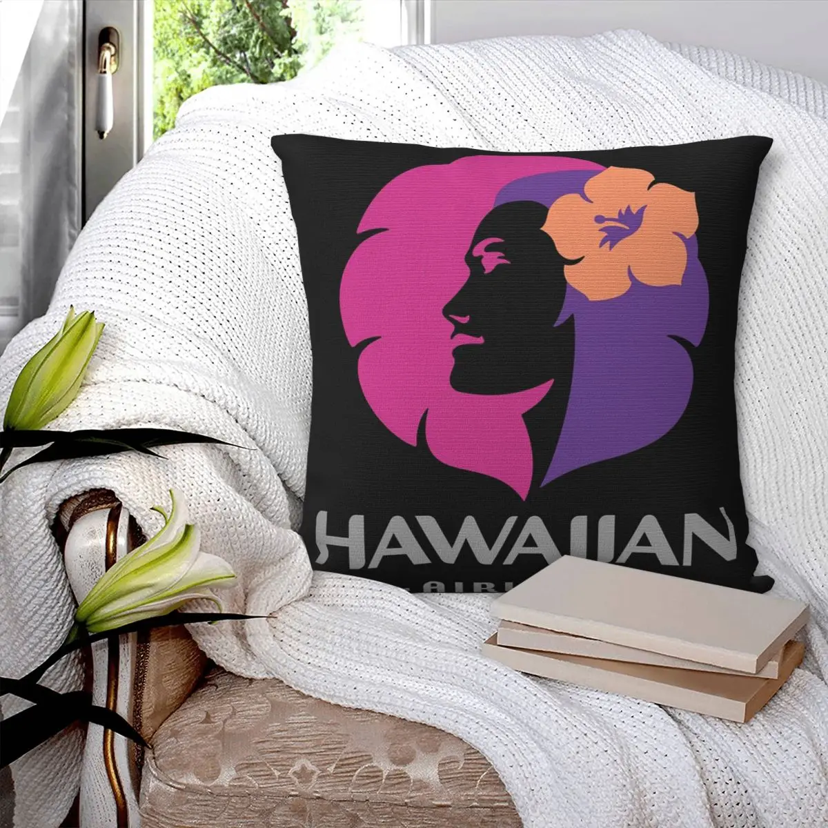 Hawaiian Airlines Herc Travel End Of Southern Summer Sale Fronha quadrada Capa de almofada Almofada para casa e quarto