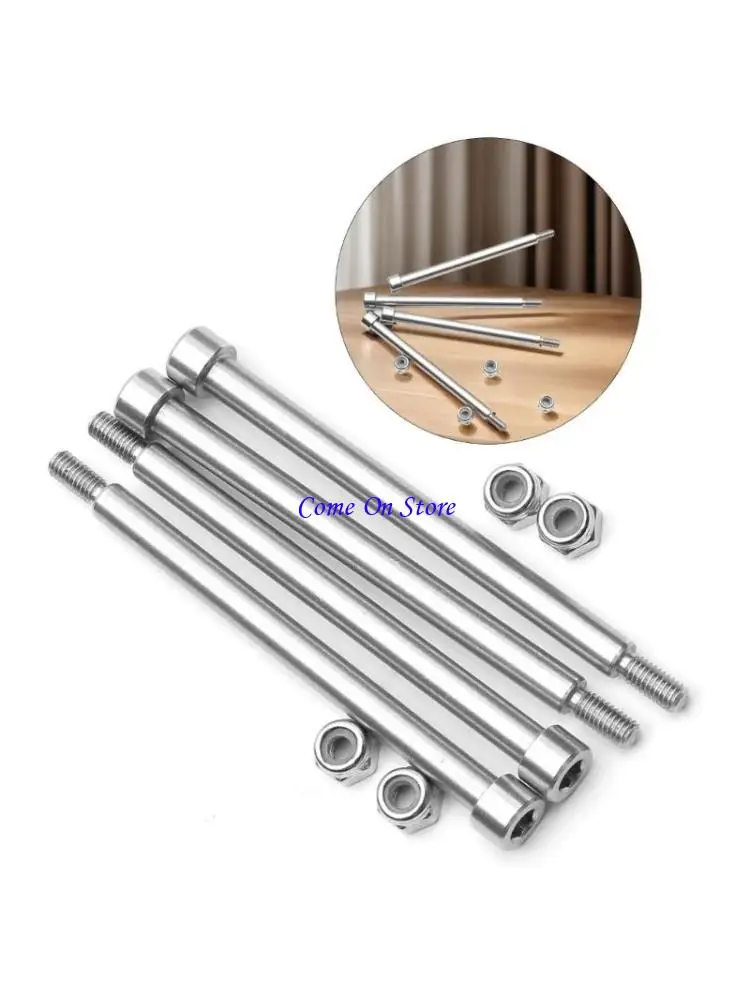

M6CF 4Pcs Steel 4x60mm Hinge Pins and Replacement Set for Remote Control Car