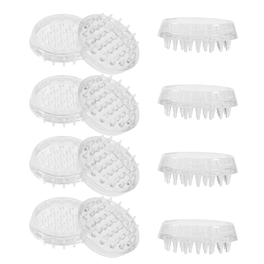 

12Pcs Anti Slip Furniture Pads Transparent Round Chair Leg Protectors Table Feet Covers Sofa Foot Pads Carpet Gripper