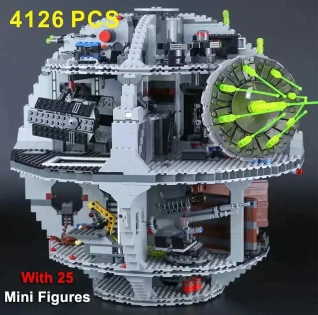 

4016 шт., быстрая доставка, платформа Death Star, идеальные строительные блоки, подарки на Хэллоуин, подарки на Рождество и день рождения для друзей