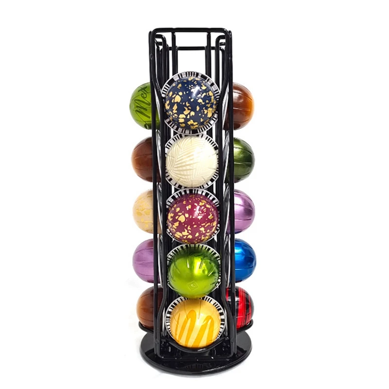 

Coffee Pod Holder For Vertuo Line Coffee Capsule Pods Holder Display Stand 20Cups Storage Organizer Shelves Rack