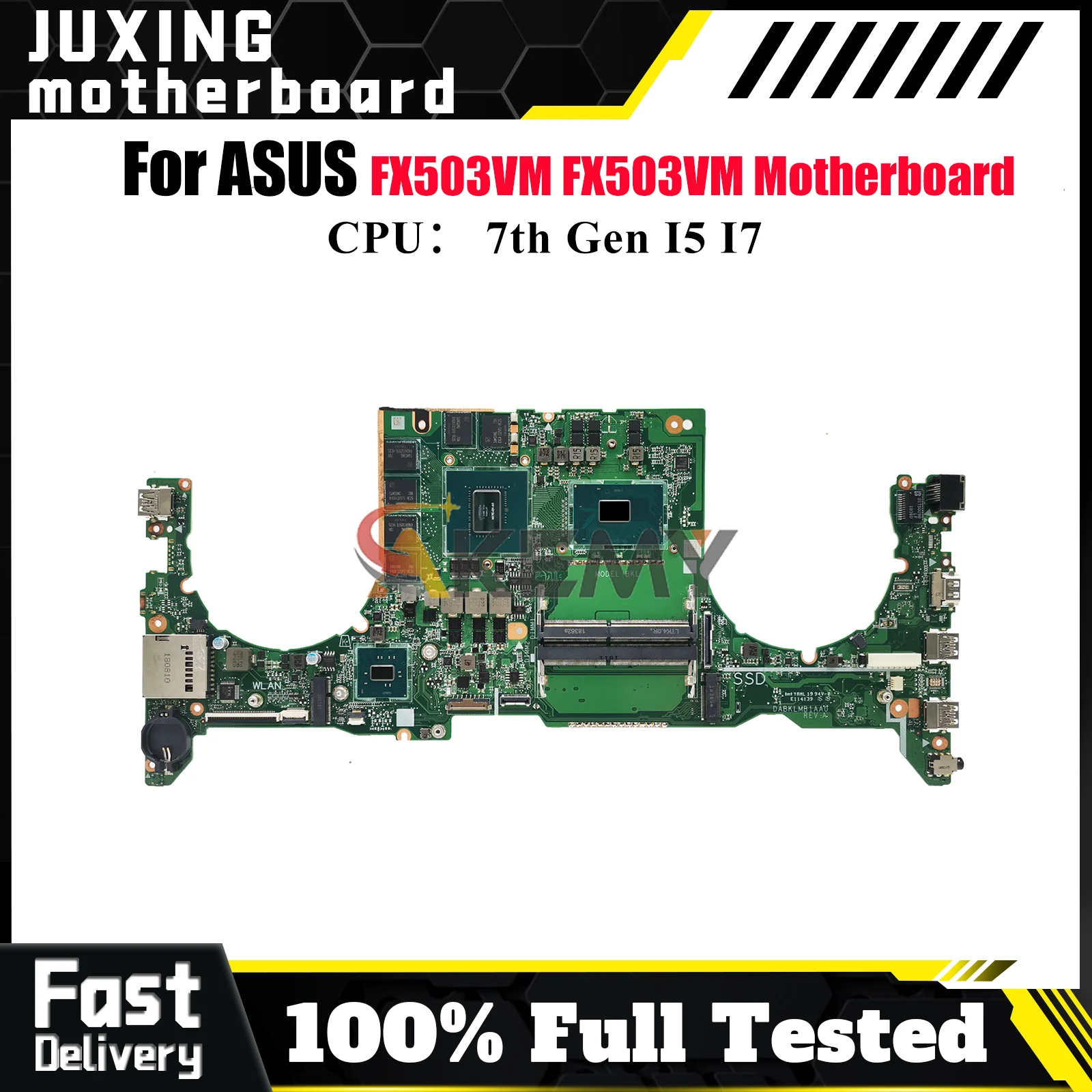

Материнская плата для ноутбука FX503VM для ASUS TUF Gaming FX503VM FX503V, материнская плата для ноутбука с процессором I5 I7, 100% тестирование, ОК, быстрая доставка, stk