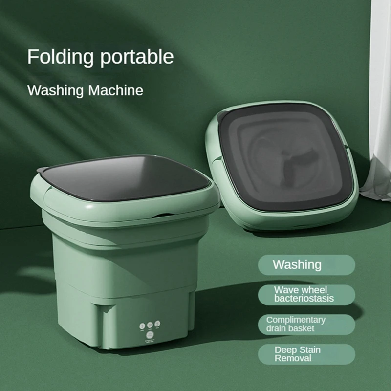 

Portable Foldable Washing Machine Mini Washing For Washing Small Pieces Of Clothing For Apartments, Dormitories EU Plug