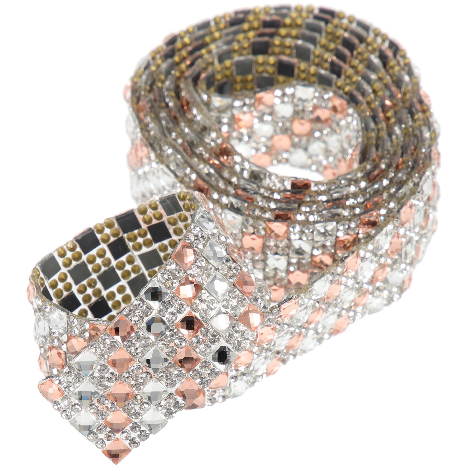 

Self Adhesive Rhinestone Ribbon Bling Rolls DIY Craft Decorative Multi-Function Trim Clothes Accessory Rhinestone Chain