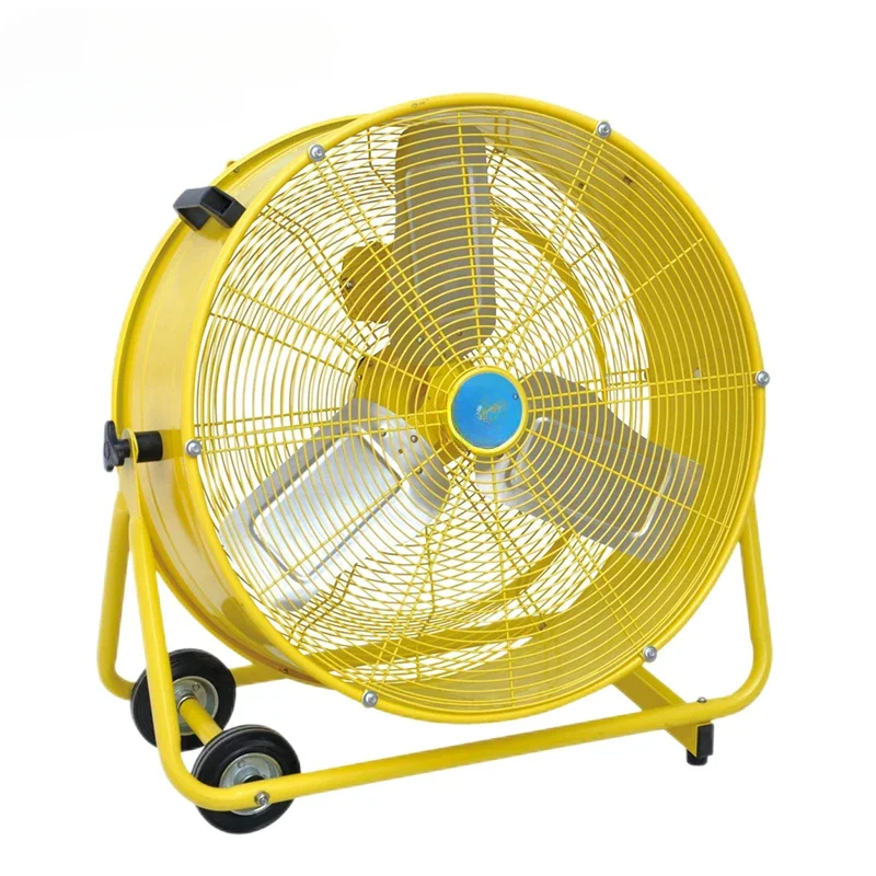 For fan post type cylindrical fan, manual push, strong exhaust and ventilation fan, high-power