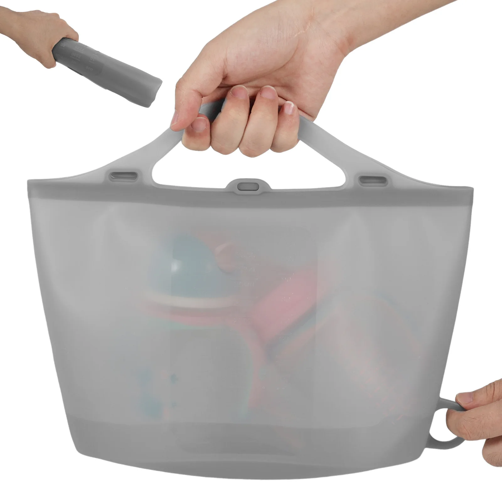 Silicone Steam Sanitizing Bags for Microwave Reusable Silicone Steamer Bags for Baby Bottles Breast Pump Accessories Pacifier