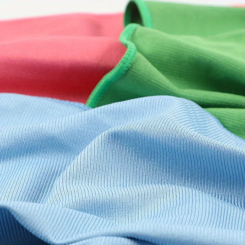 1pc Microfiber Glass Cloth Car Towel Absorbent Non-marking Rag Cleaning Household Scouring Pad