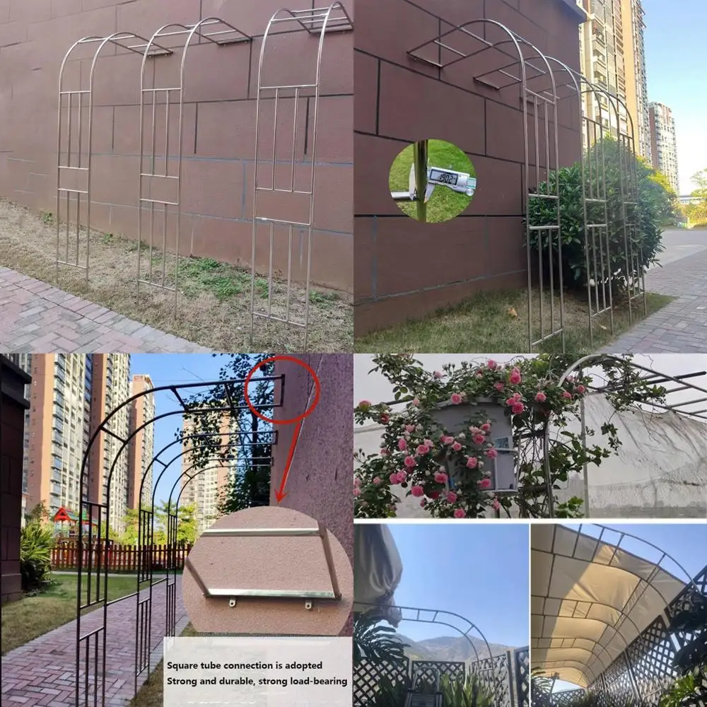 

Наружная садовая полуарковая решетка для вьющихся растений и лоз