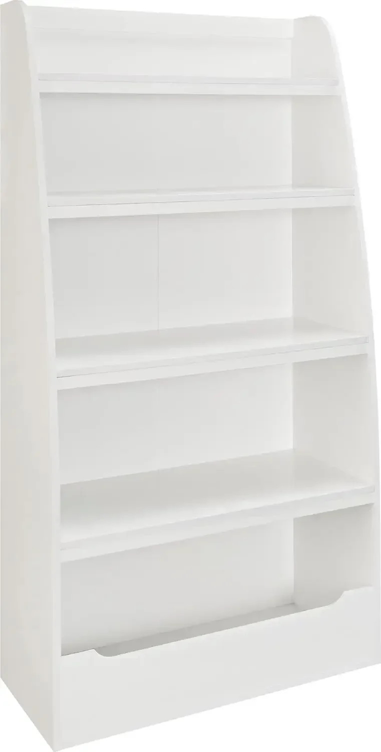 Home Hazel Librería infantil de 4 estantes en color blanco - Organiza la habitación de tu hijo con estilo - Librería infantil