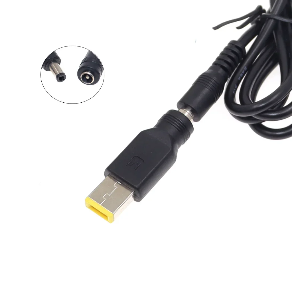 Fêmea para tomada quadrada do adaptador de alimentação do computador, fonte de alimentação para Lenovo ThinkPad Ultrabook, DC 5.5x2.1mm, X230S, S3, S5, X1, E431