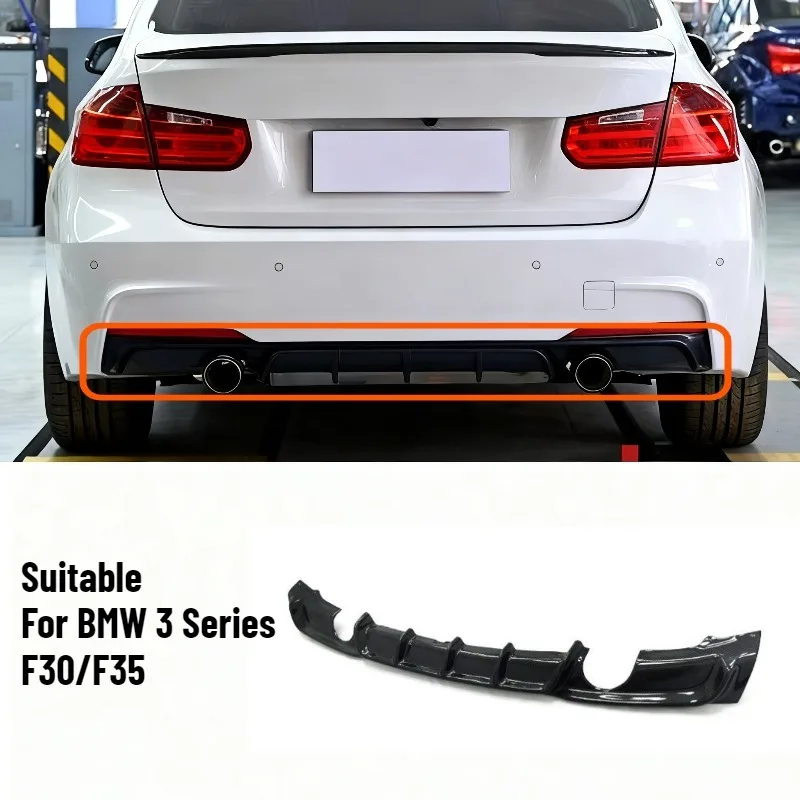 لسيارات BMW 3 Series F30 F35 MP Sport Sedan 2013-2019 المصد الخلفي السفلي الناشر الشفاه الملحقات الخارجية سبويلر الفاصل مجموعات الجسم #2