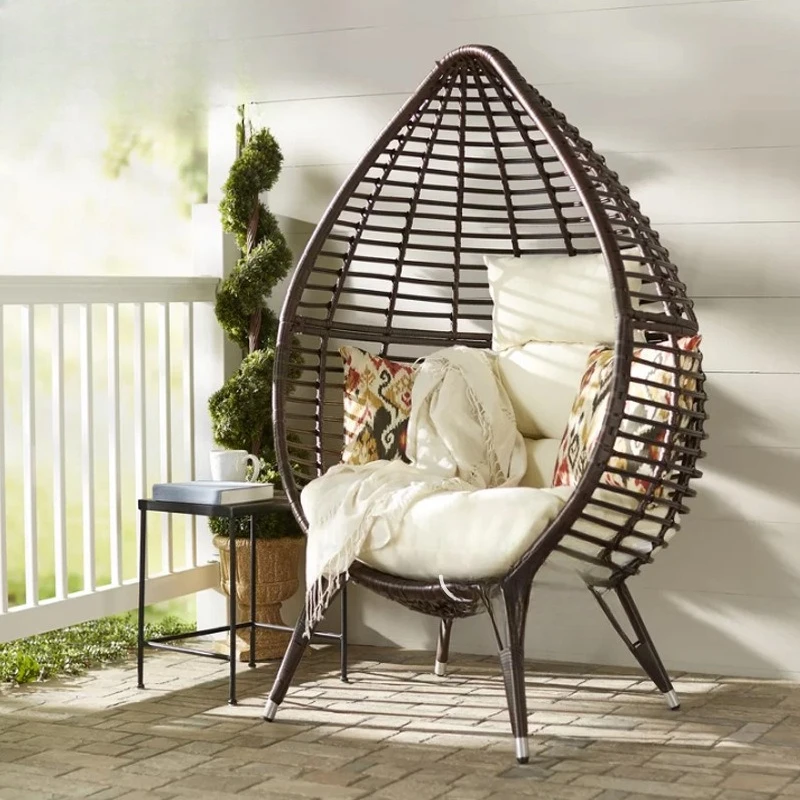 

Hanging Basket Rattan Chair Adult Indoor Swing Outdoor Balcony Hanging Chair Rattan Nest Cradle