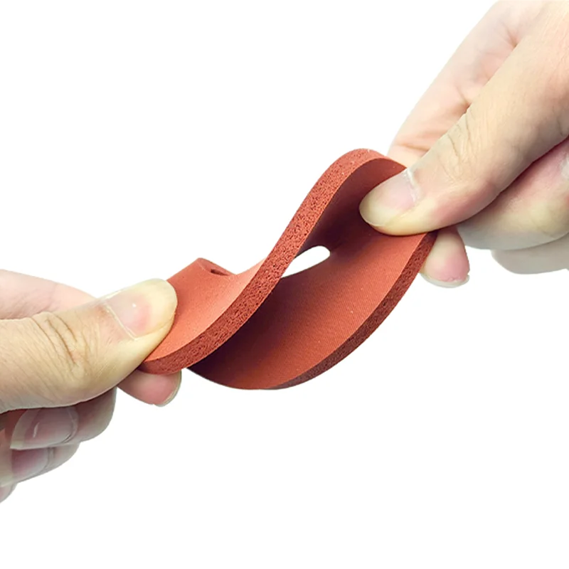 EOAT SOVE High-Temperature Resistant Silicone Foam ket Red Sponge Board Sealing Fittings with High Resilience