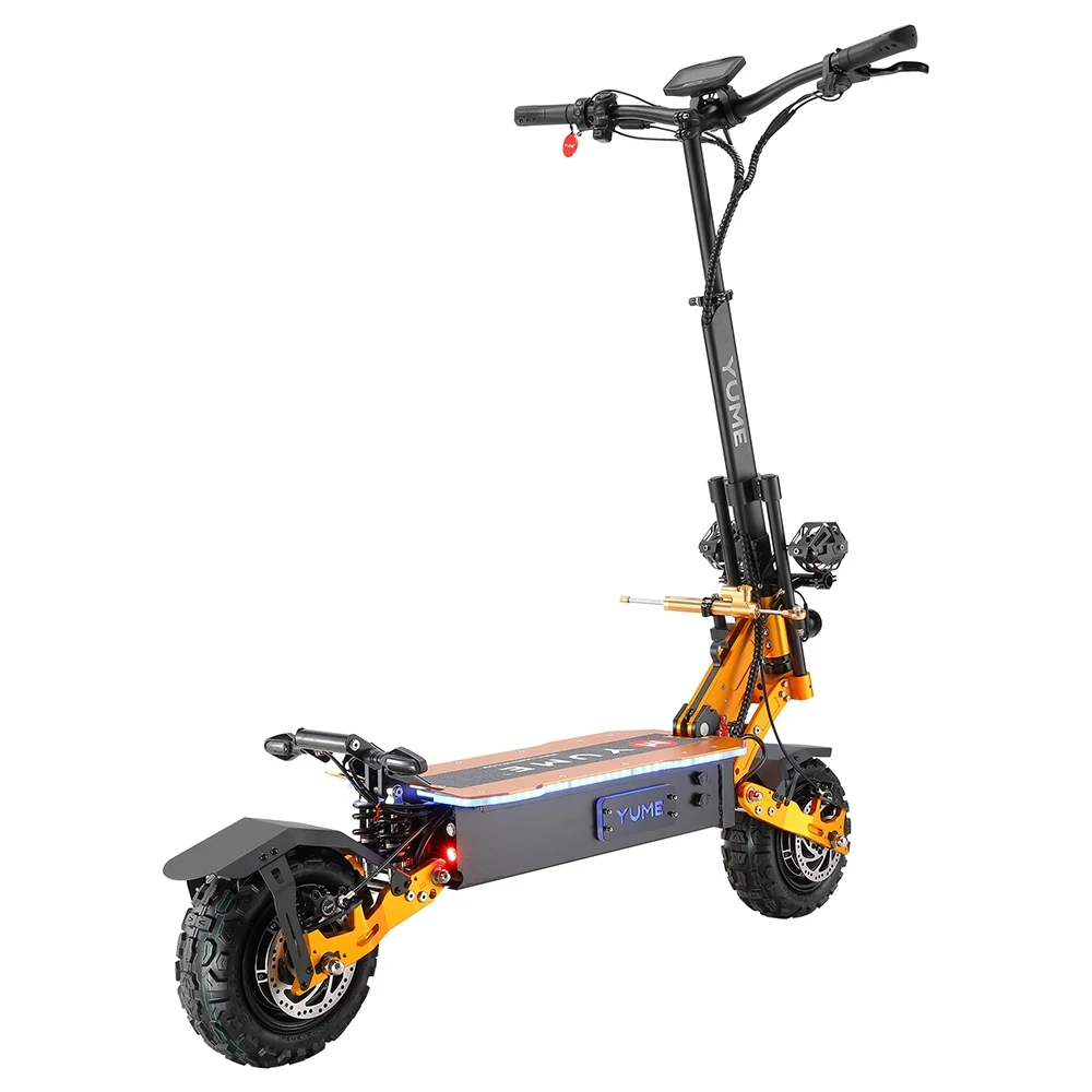 YUME X11+ Electric Scooter, 3000W*2 Powerful Motor 60V 30Ah Battery 11-inch Off-road Fat Tires Escooter 50mph Max Speed, IP54