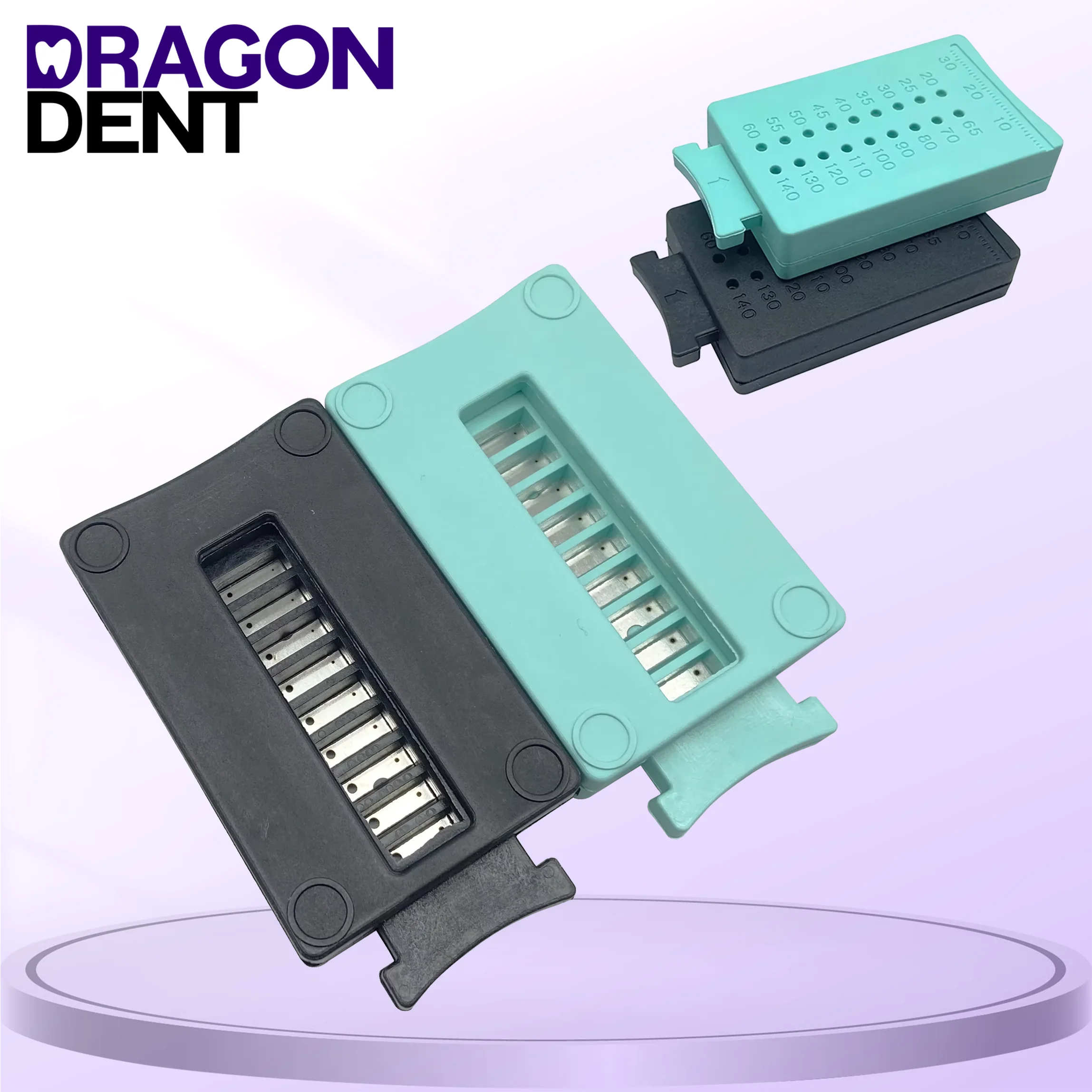 DRAGON DENT Dental Endo Rulers Gutta Percha Cutter Measering Ruler for Precise Measuring Dental Instruments Lab Tools