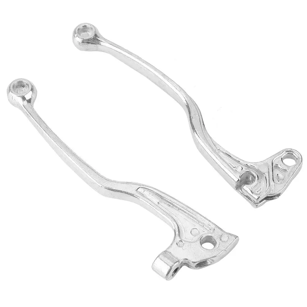 1 Pair Silver Iron Motorcycle Clutch Brake Lever for yamaha YZ80 YZ125 IT200 TW200 TT225 XT225 XT250 TTR250 YZ250 TT350