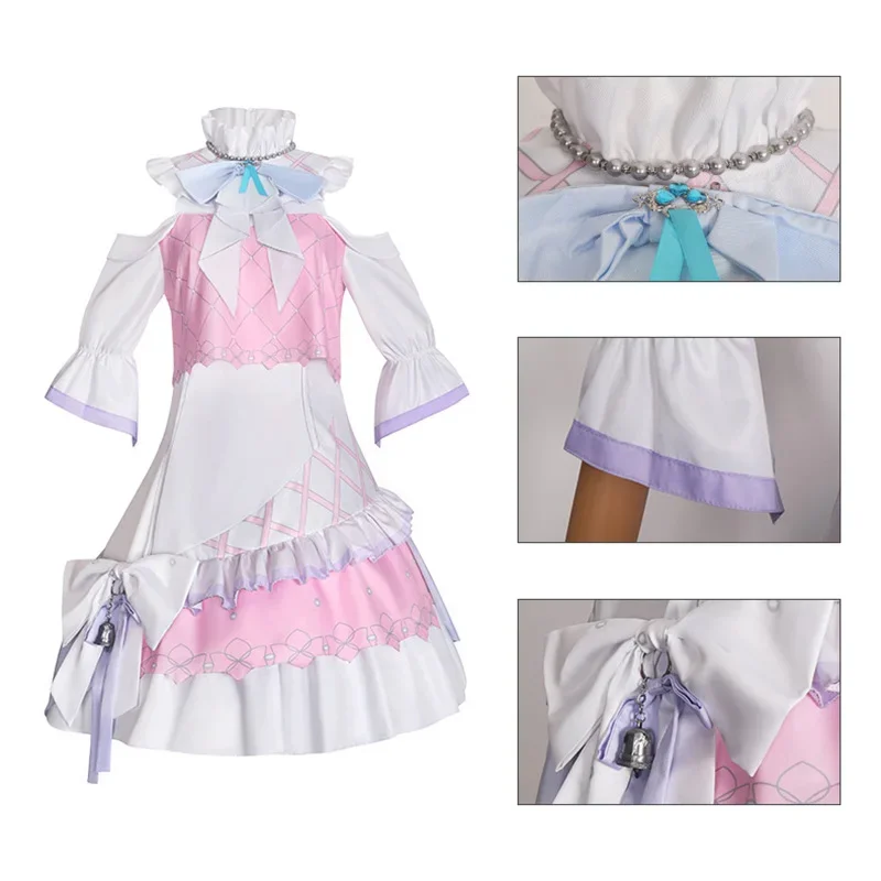 جديد أنيمي مشروع Sekai Momoi Airi تأثيري حلي فتاة لوليتا فستان موحد هالوين كرنفال المرحلة موحدة الملابس