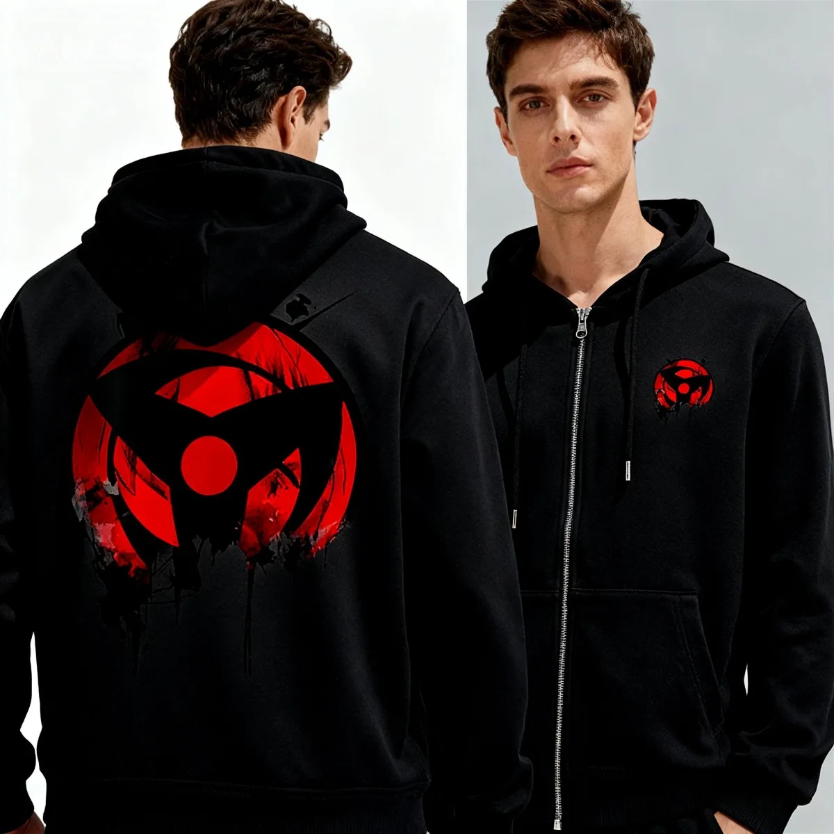 One Piece 2025 Naruto nueva sudadera con capucha gráfica para hombre chaqueta de algodón con cremallera abrigo térmico a prueba de viento para deportes de ciclismo ropa de fiesta de viaje