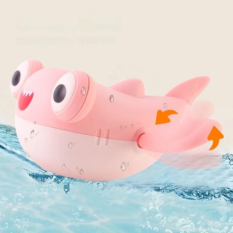 Bath Toys Animal Series Shark Swimming Crocodile Baby Playing Water Little Duck Little Turtle Spring 6cm