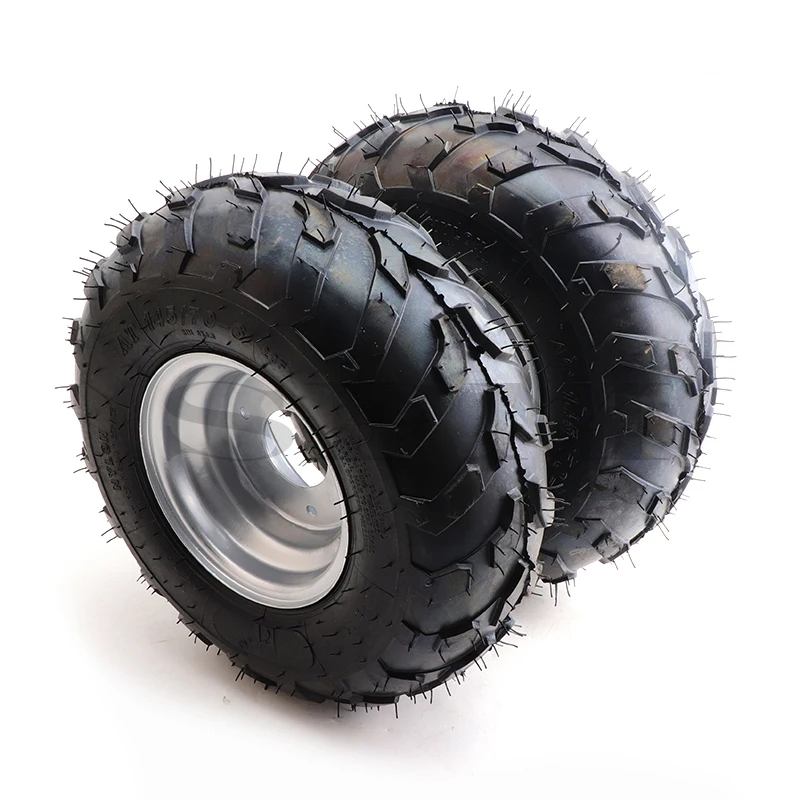 2 Pcs/lot 6 Inch Wheel 145/70-6 Tubeless tire Fit For 50cc 70cc 110cc Small ATV Quad Bike snowplow lawn mower vacuum Tyre Wheels