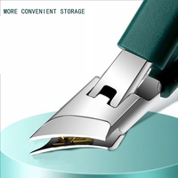Eagle Beak Beveled Nail Clippers Long Handle Curved Wide Jaw Anti-Splash Seniors Ingrown Slanted Nail Fingers