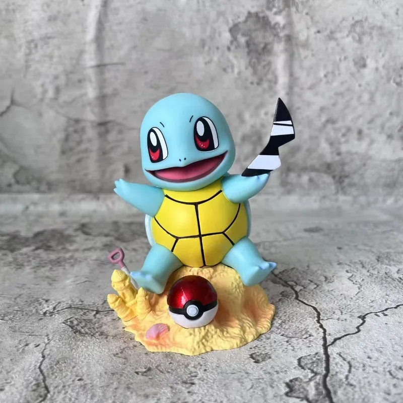 Figurka Pokémon Squirtle 10 cm Dostępna od ręki Dekoracja na biurko Idealny prezent na Boże Narodzenie, urodziny, Nowy Rok dla fanów Pokémon Anime