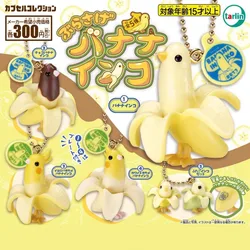 Tarlin Original Gashapon Kawaii Cute Anime Banana Bird Keychain Parrot Figure Gachapon Capsule Toys Doll Miniature Items Gift