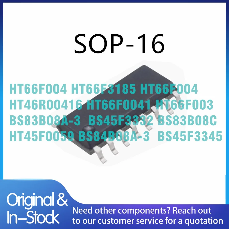 20pieces HT66F004 HT66F3185 BS83B08C BS45F3345 HT46R00416 HT66F0041 HT66F003 BS83B08A-3 HT66F004 BS45F3332 HT45F0059 BS84B08A-3