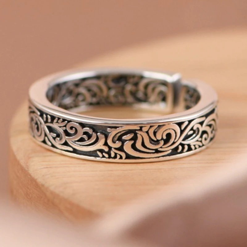 

Новое кольцо из стерлингового серебра 925 пробы с винтажным узором для женщин, простое ювелирное украшение для свадьбы, подарок на помолвку, модный аксессуар для вечеринок