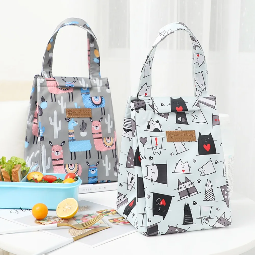 Oxford Cloth Insulated Lunch Bag Camping Food Drink Cooler Bag Picnic Travel Bag Waterproof Food Storage Box for Adult Kids