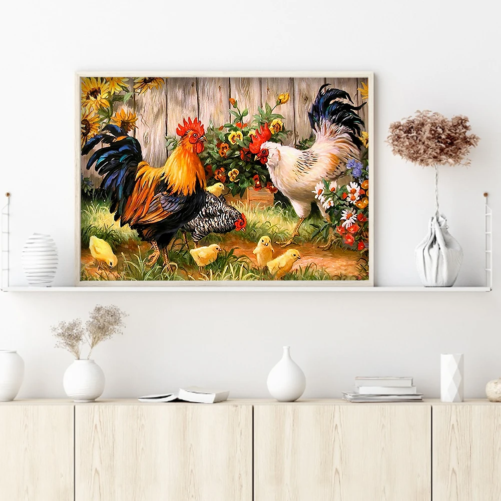 

Animal Pattern Full Embroidery Cross Stitch Kits Stamped Canvas 11CT 3 Strands Needlework Sets Home Decor Gift