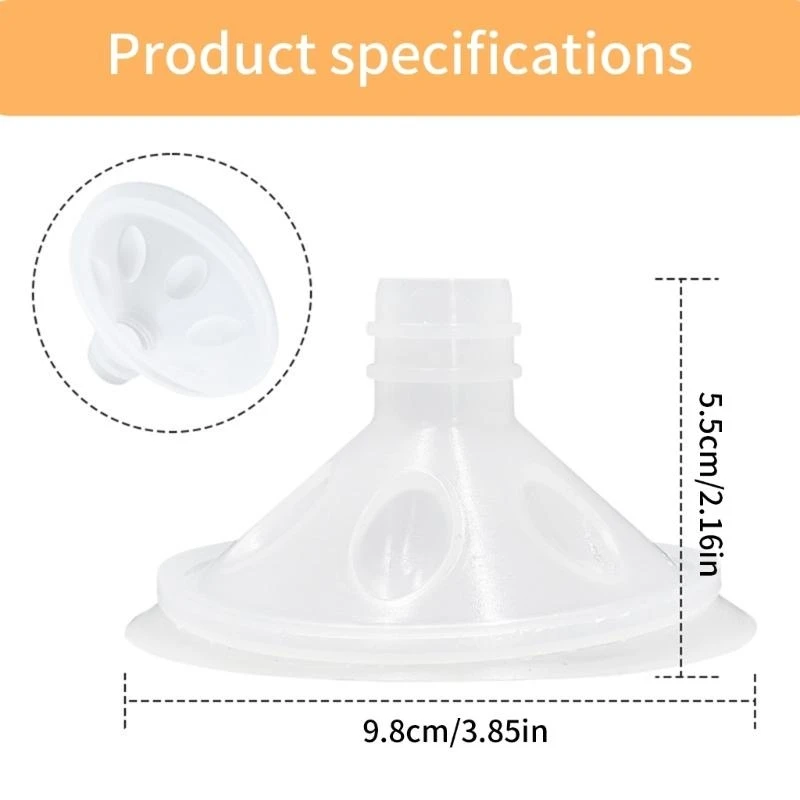 Efficient Breast Size Adapter 13/15/17/19/21/24mm Flange Insert for Comfortable Milk Expression Easily Size Change