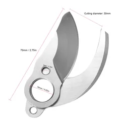 Cuchillas reemplazables de piezas para podadora inalámbrica, tijeras eléctricas recargables para jardín, poda para ramas de bonsái y árboles frutales de 30mm, 1 ud.