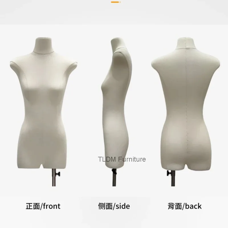 

Body Women's Clothing Half-Body Mannequin Slim Flat Female Mannequin, Korean Style Torso for Boutique and Window Display JT40M