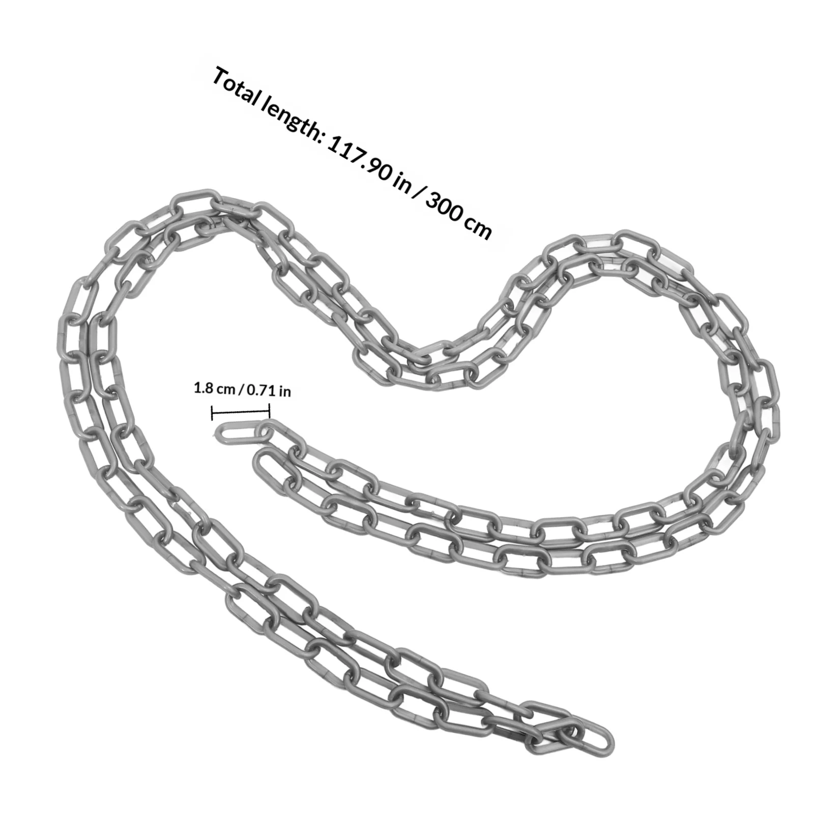 3 Meter Plastic Safety Chain Barrier Durable Coil Chain for Traffic Control Warning Security Use Plastic Chains