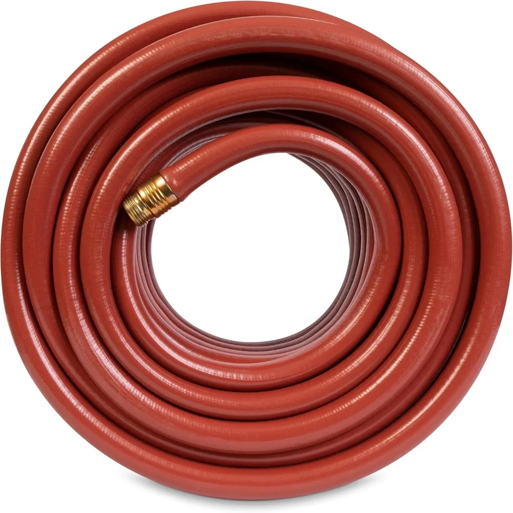 Heavy Duty 3/4 in x 100 ft Water Hose, Kink Resistant Garden Hose for Commercial Use