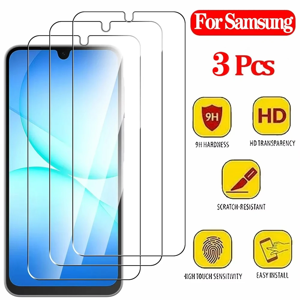 

3PCS HD Tempered Glass For Samsung A35 A54 A12 A16 A15 A52 A22 A23 A05 A73 Screen Protector For Galaxy S25 S24 S20 S21 FE 5G