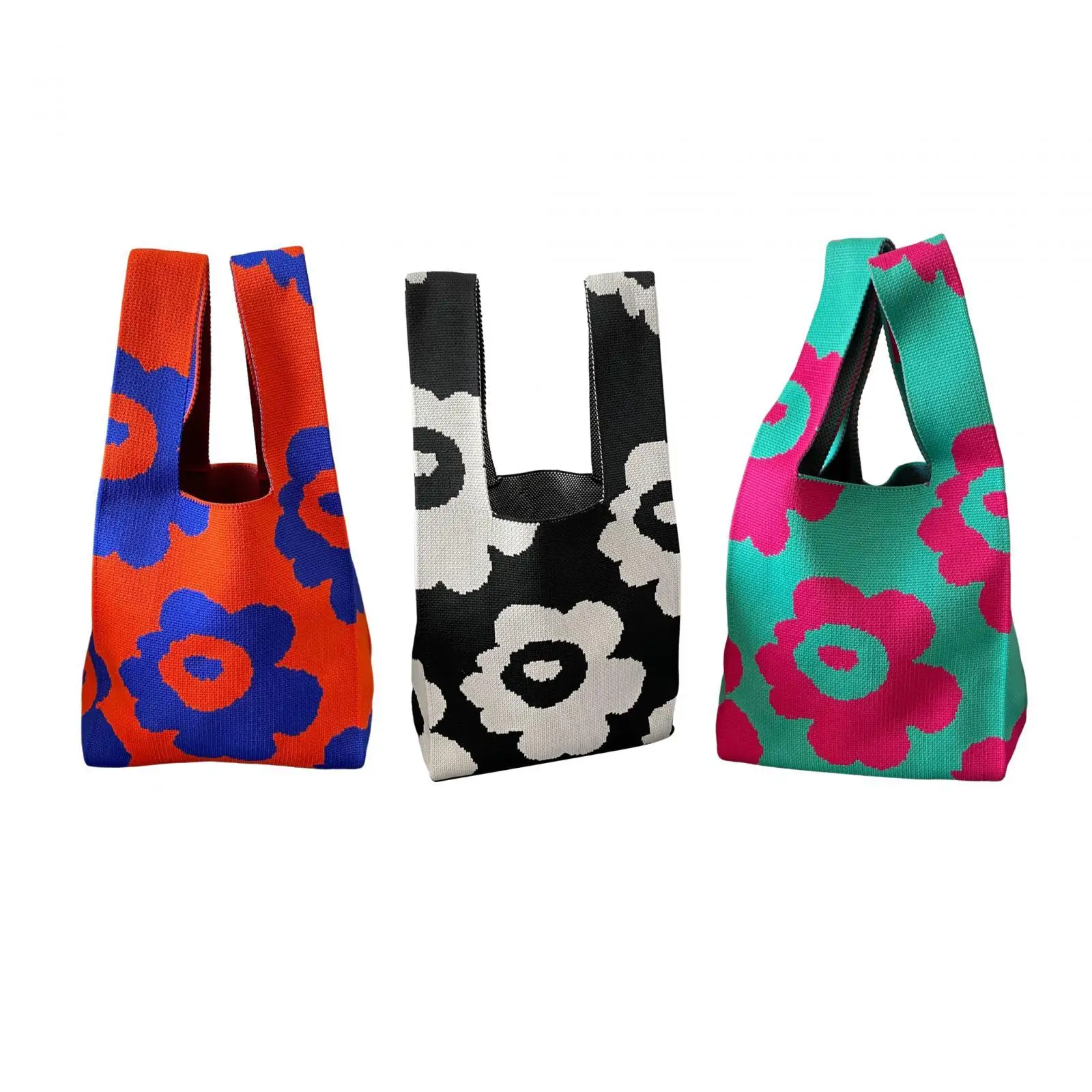 Bolsa tricotada para praia, bolsa leve, sacola, moda