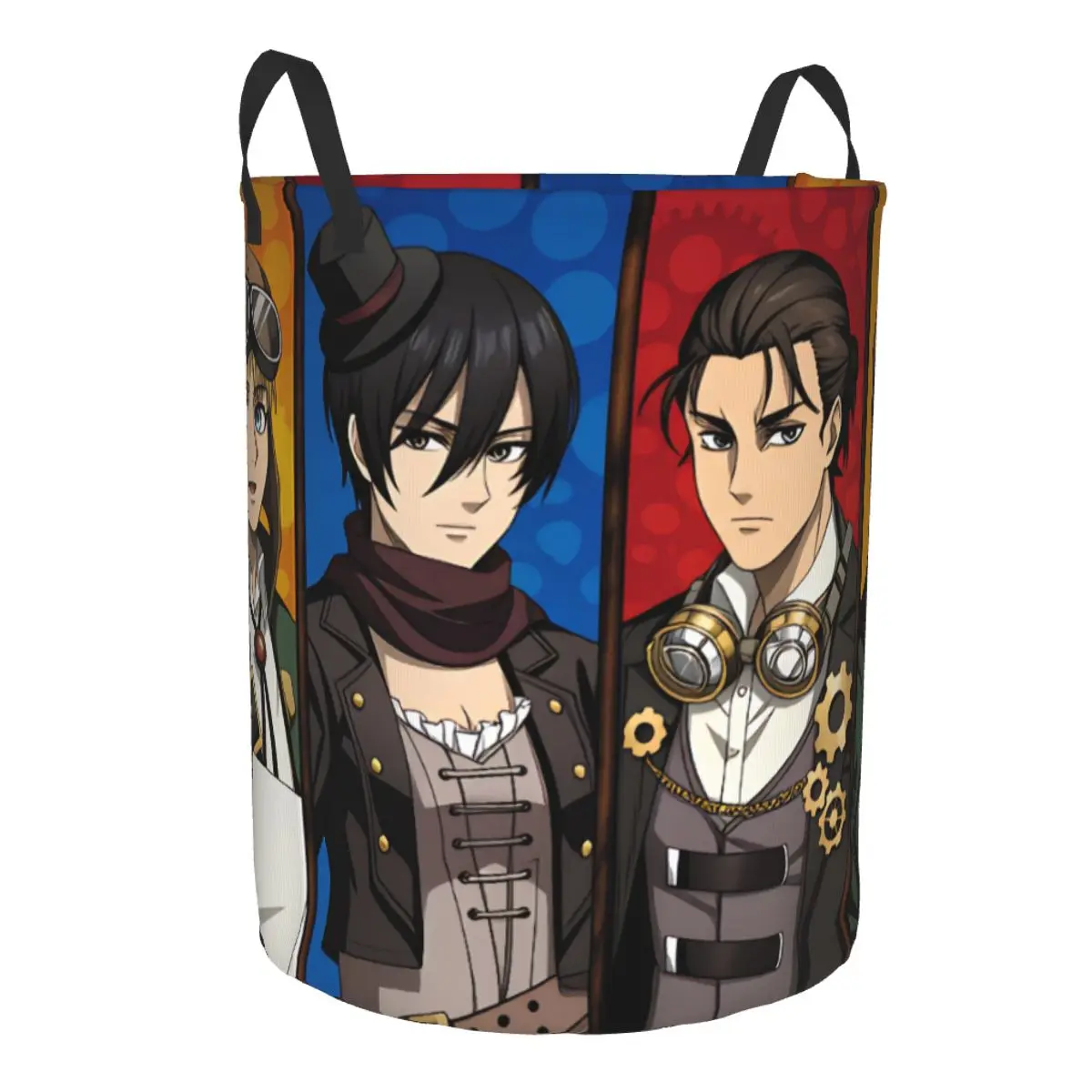 Levi AckermanAttack On Titan Mikasa Ackerman Laundry Hamper Large Storage Basket Hange Zoe Eren Yeager Armin Arlert Laundry