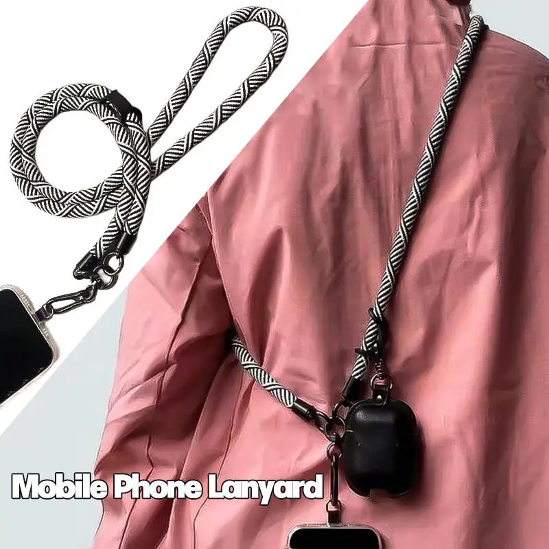 

Adjustable Phone Lanyard Detachable Neck Cord Anti-Lost Lanyard for Mobile Phone Case Lanyards Extra Long Rope with Tether Tab