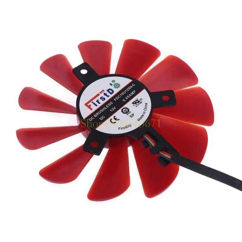 أفضل بائع 2PCS 85 مم RX-570-RS RX-580-RS FD10U12S9-C FAN لـ XFX RX470 RX570 RX580