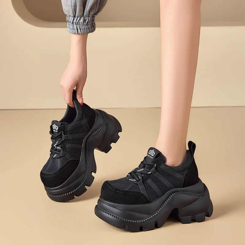 Women's shoe temperament college style Le Fu shoes women's 2025 autumn new style sponge cake casual single