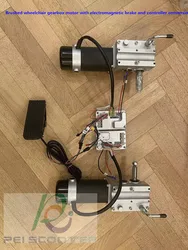 Motore del cambio per sedia a rotelle spazzolato con kit di conversione freno elettromagnetico e controller phub-701s