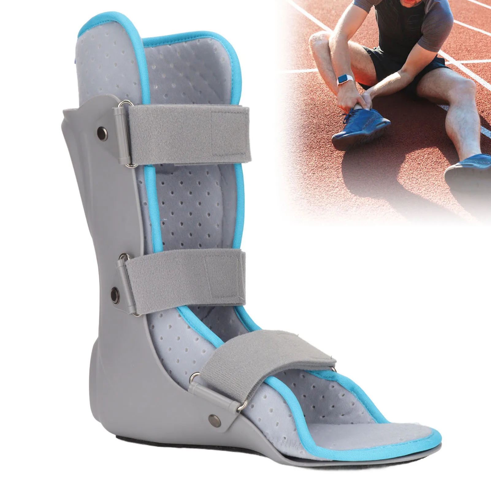 Ankle Fracture Sprain Protector Foot Fracture Support Brace 360° Protection for Ankle Fracture Sprain Protector