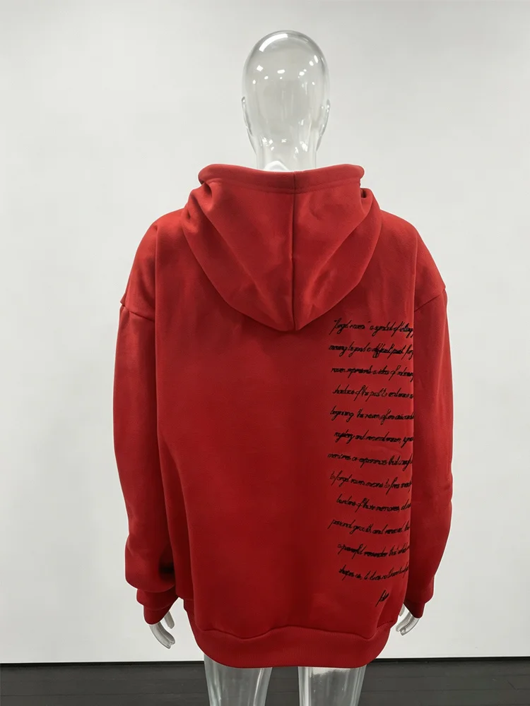 Herbst- und Winter-Punk-Y2K-Streetwear mit Retro-Schriftzug, locker geschnittene langärmelige Pullover-Hoodies für Männer und Frauen – Detail 5