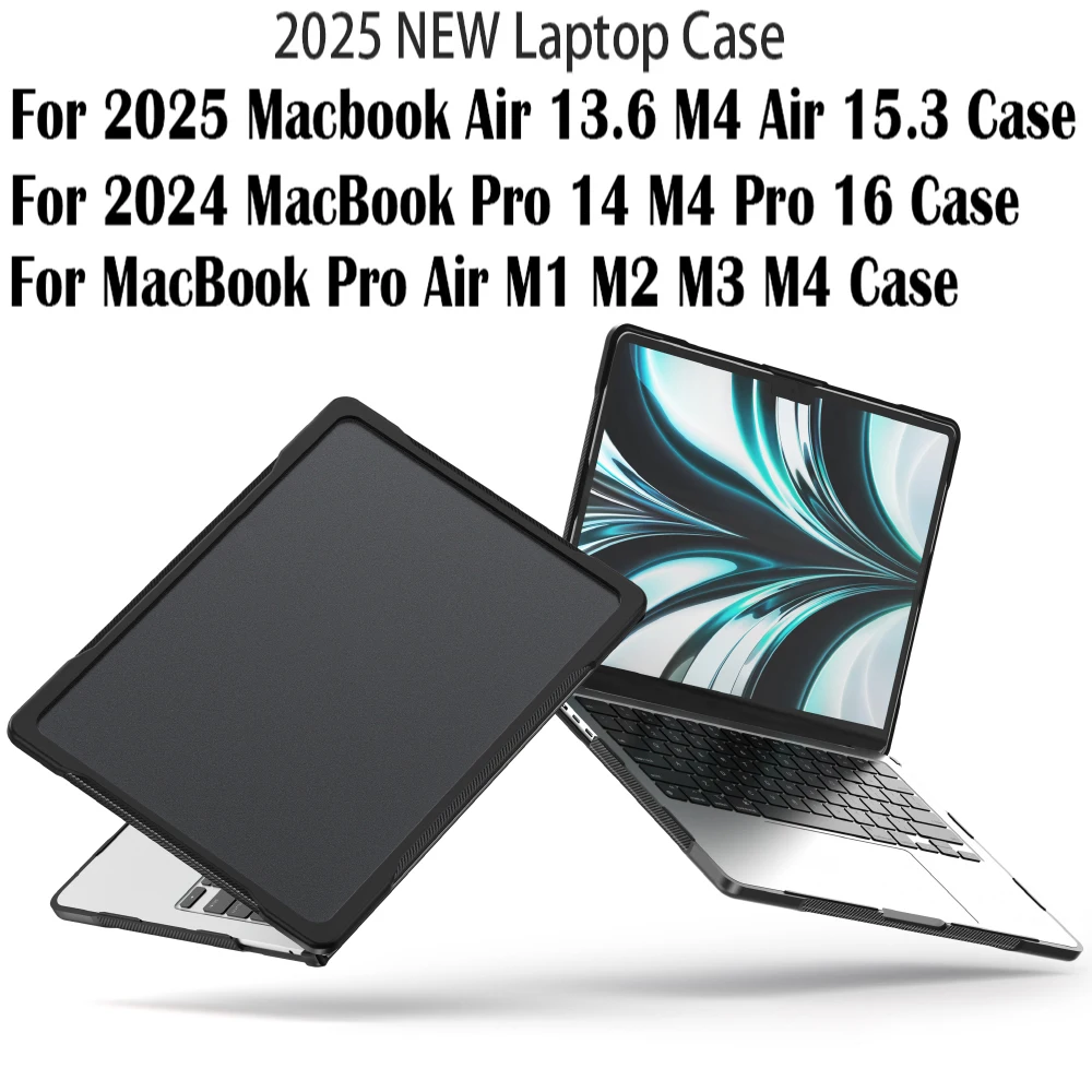 

Stand Laptop Case For NEW Apple Macbook Air 13 M4 Chip 2025 Air 15 Case For MacBook Pro 14 2024 M4 Pro 16 M3 Case M1 M2 Pro 13